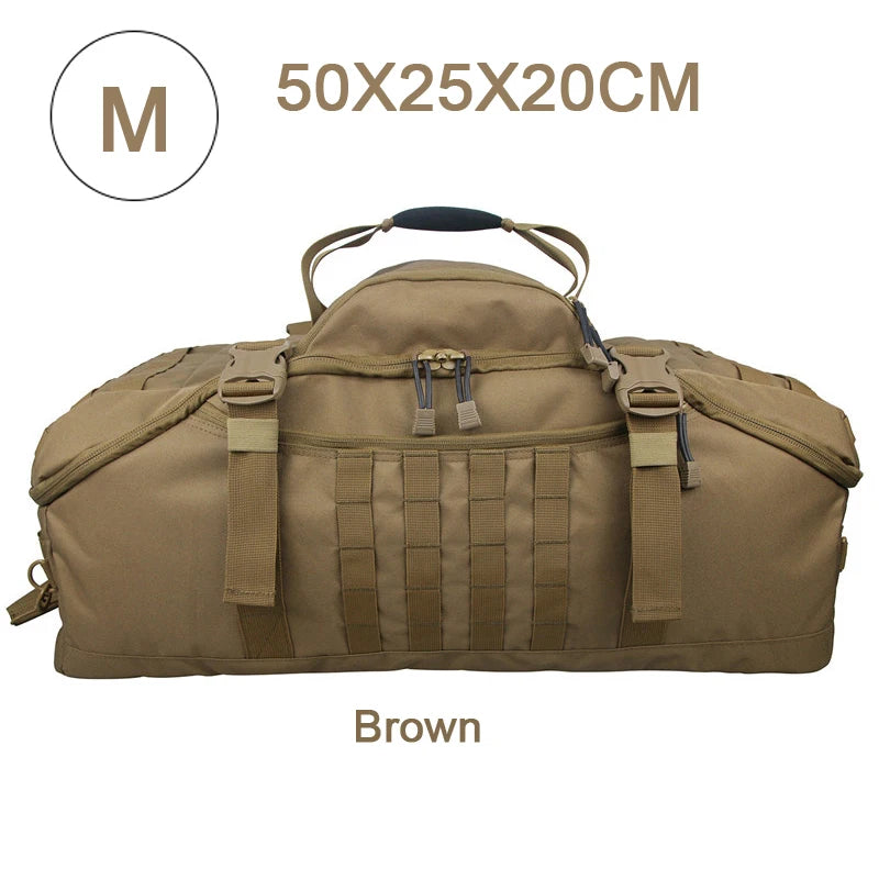 Militär duffelbag / weekendbag 80L – 3-i-1 multifunktion