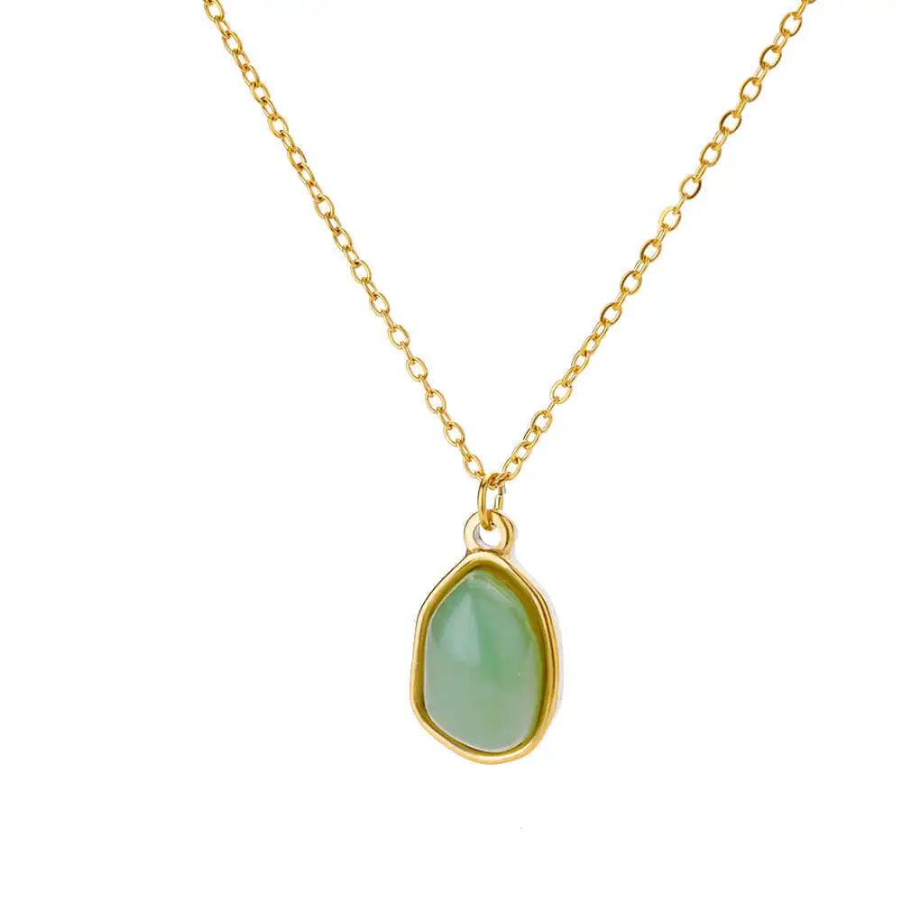 Halsband dam – halsband med healing crystal oregelbundna
