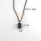 Svart turmalin halsband – naturlig sten