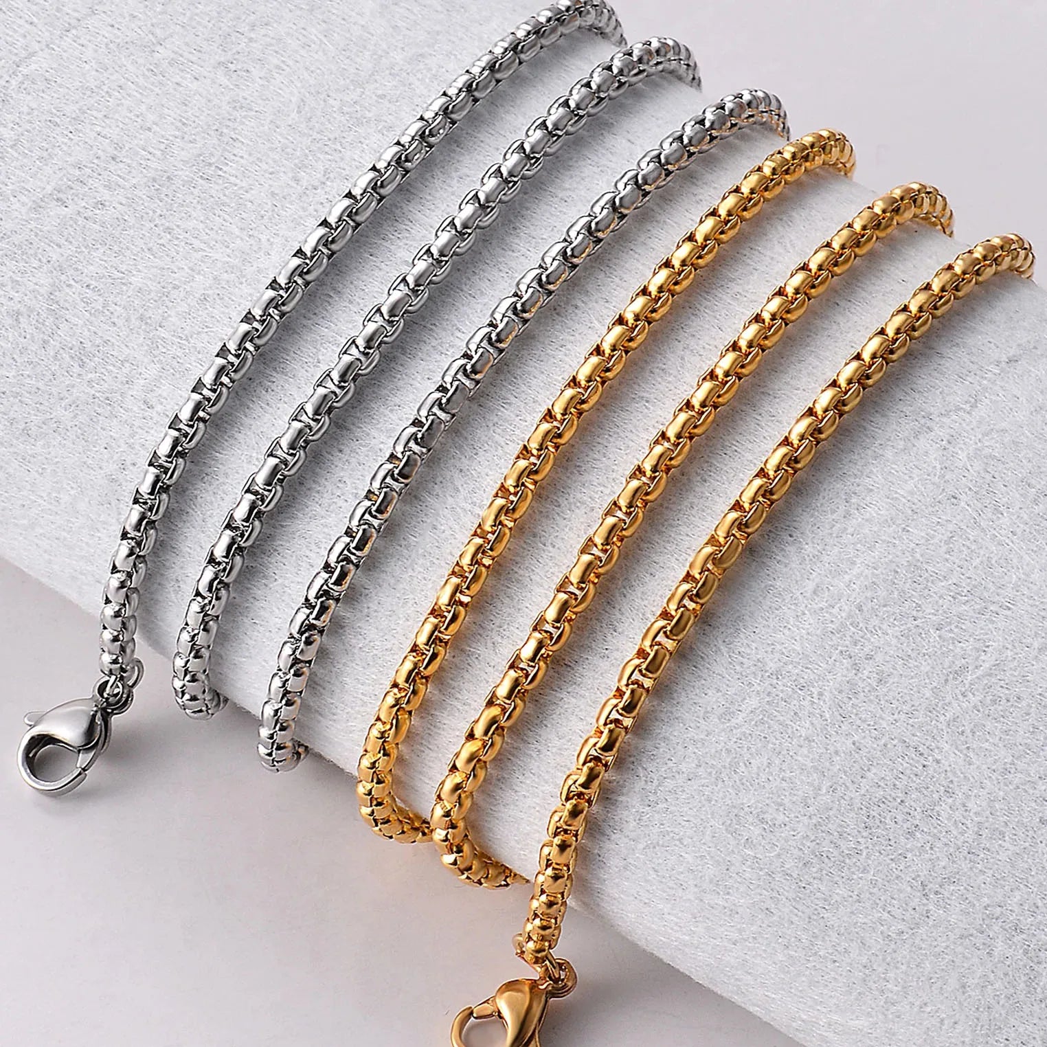 Snyggt halsband för herr – Kedja i rostfritt stål