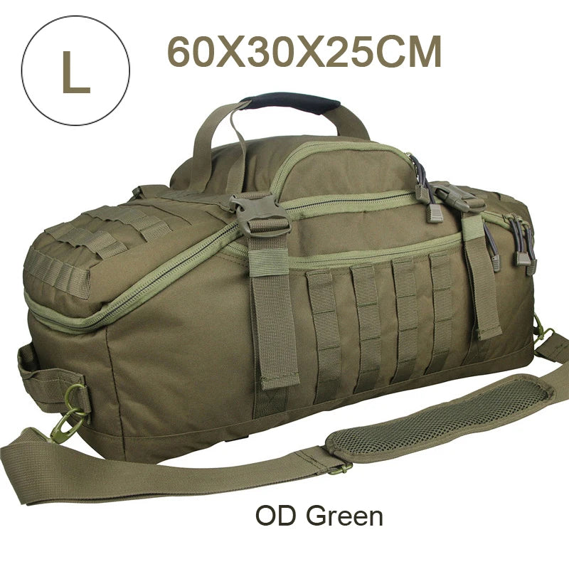 Militär duffelbag / weekendbag 80L – 3-i-1 multifunktion