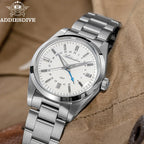 ADDIESDIVE AD2065 – Lyxig 36mm GMT quartzklocka i rostfritt stål (10ATM)