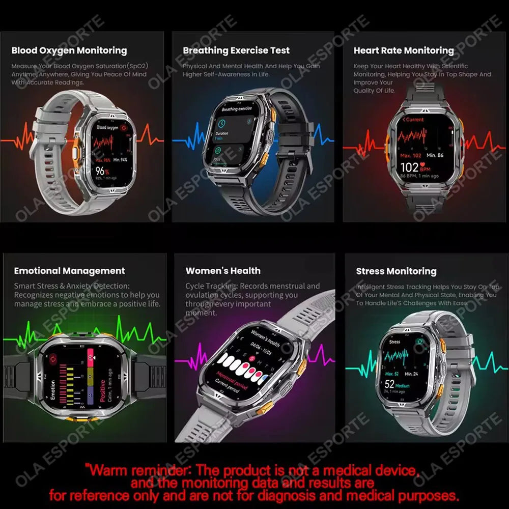 X5 GPS Smartwatch – AMOLED 1.96” & 5ATM Militärklassad