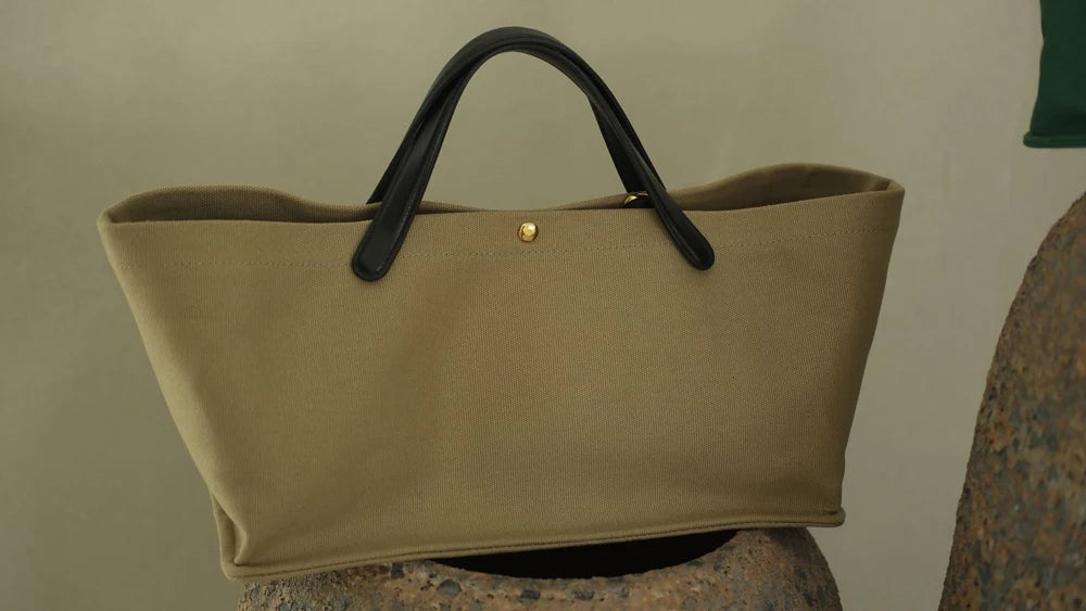 Canvasväska dam – stilren tote bag för vardag och pendling