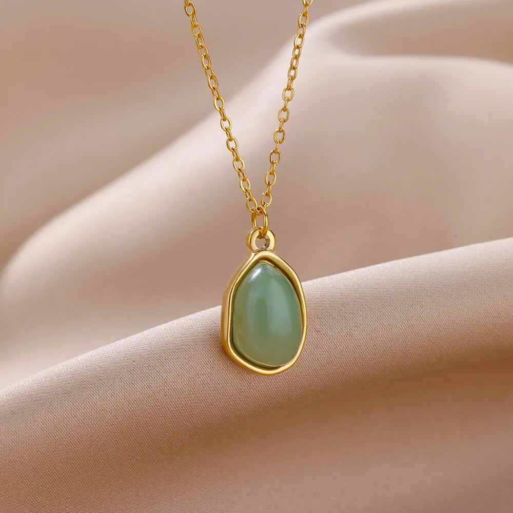 Halsband dam – halsband med healing crystal oregelbundna