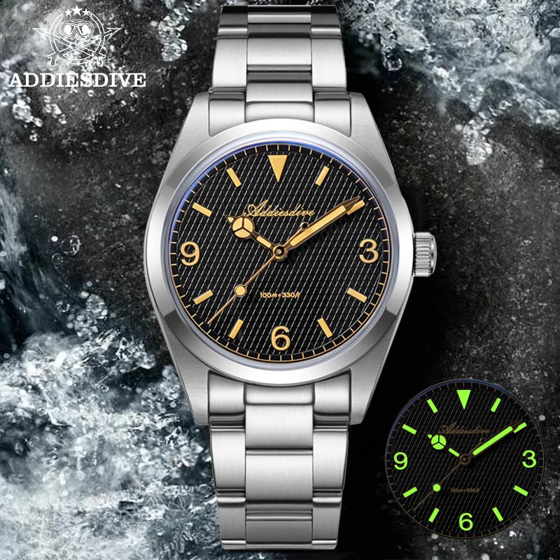 ADDIESDIVE herrklocka – Japanskt quartz, 100 m