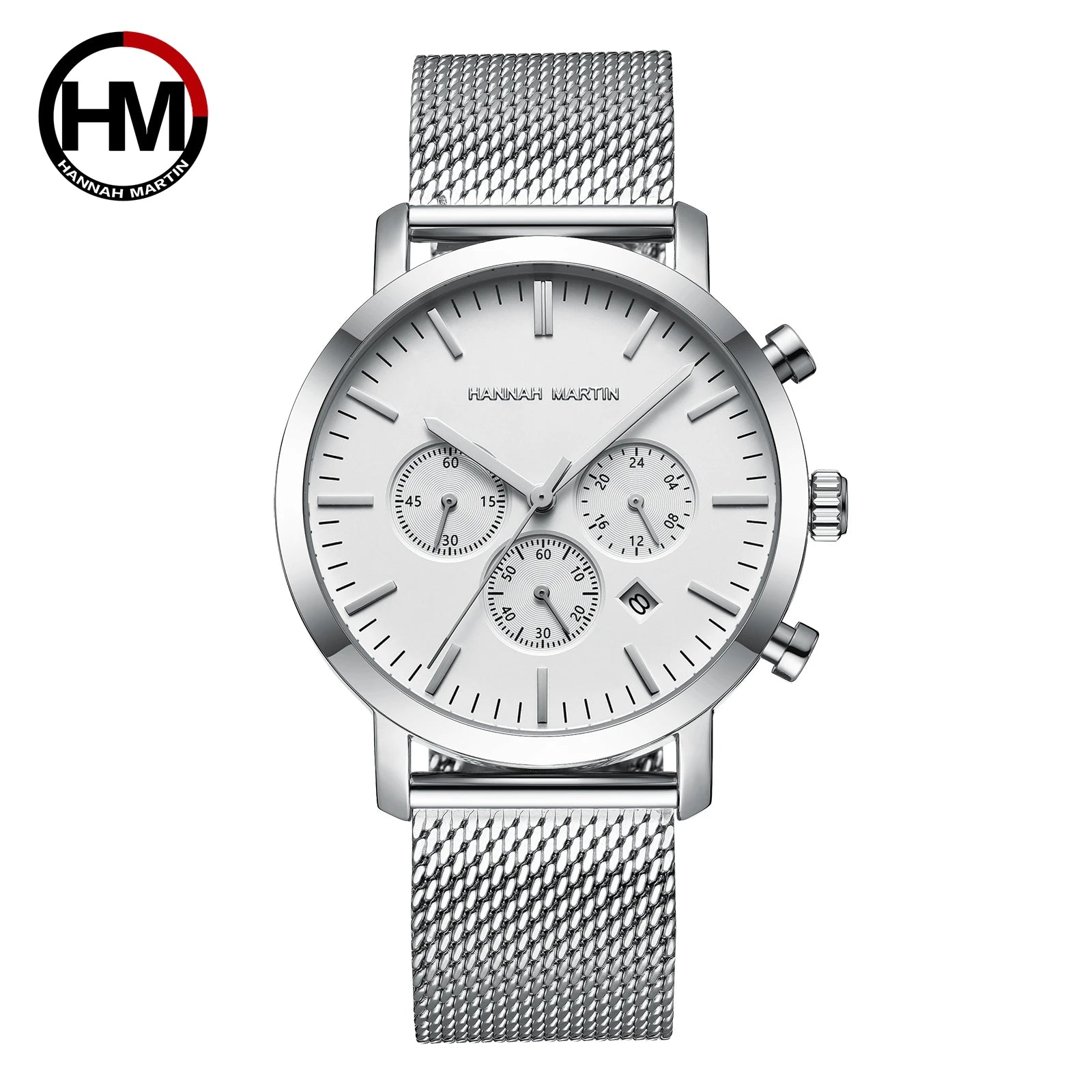 Hannah Martin 1093 automatisk herrklocka med mesharmband