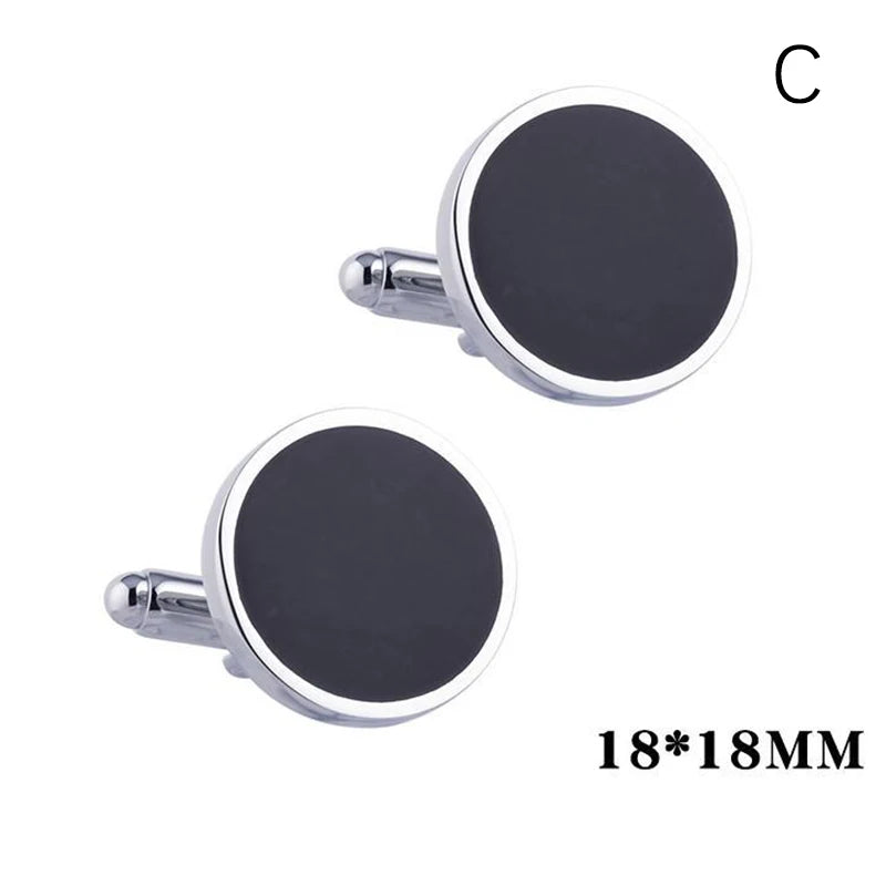 Vintage manschettknappar i rostfritt stål – eleganta & slitstarka