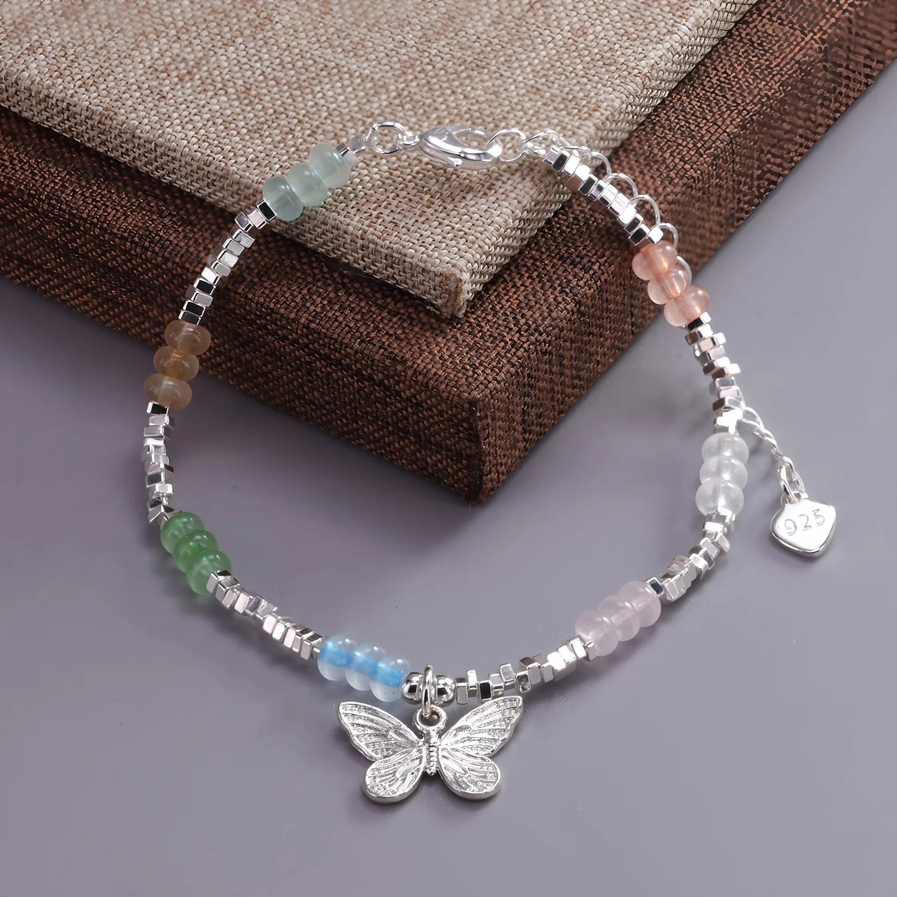 Silverarmband Dam Hjärta