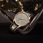 CADISEN C8187 automatisk skeleton‑klocka för herr – Safirglas, miyota‑urverk, 5 ATM