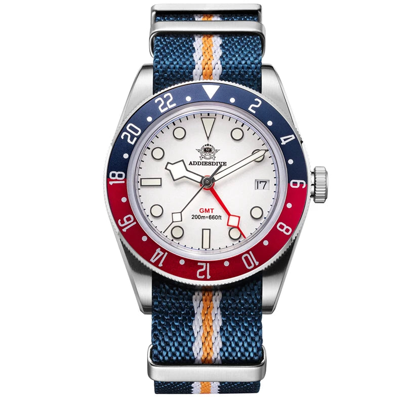 ADDIESDIVE herrklocka – 200 m dykarklocka i rostfritt stål med Super‑luminova