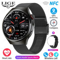 LIGE Smartwatch 360×360 – Bluetooth-samtal & hälsomätning