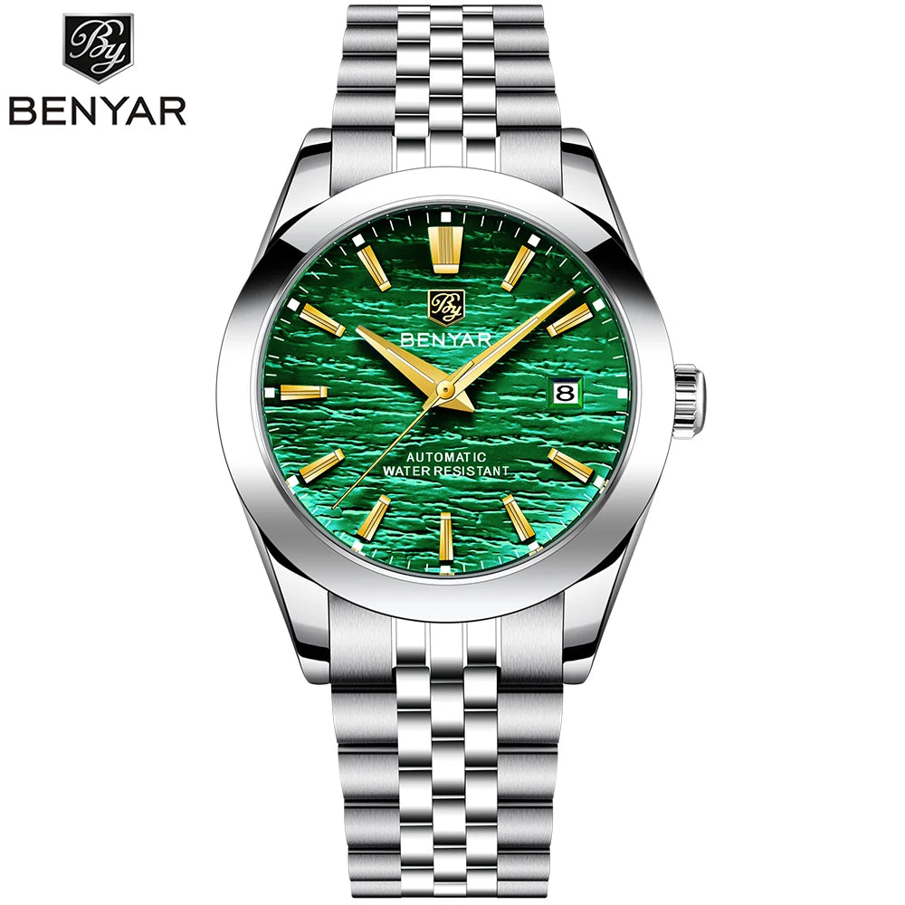 BENYAR Automatisk Herrklocka 40 mm – Sport & dykstil 50M