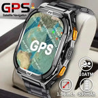 Militär Smartwatch GPS – 1.96” AMOLED & 10ATM vattentät