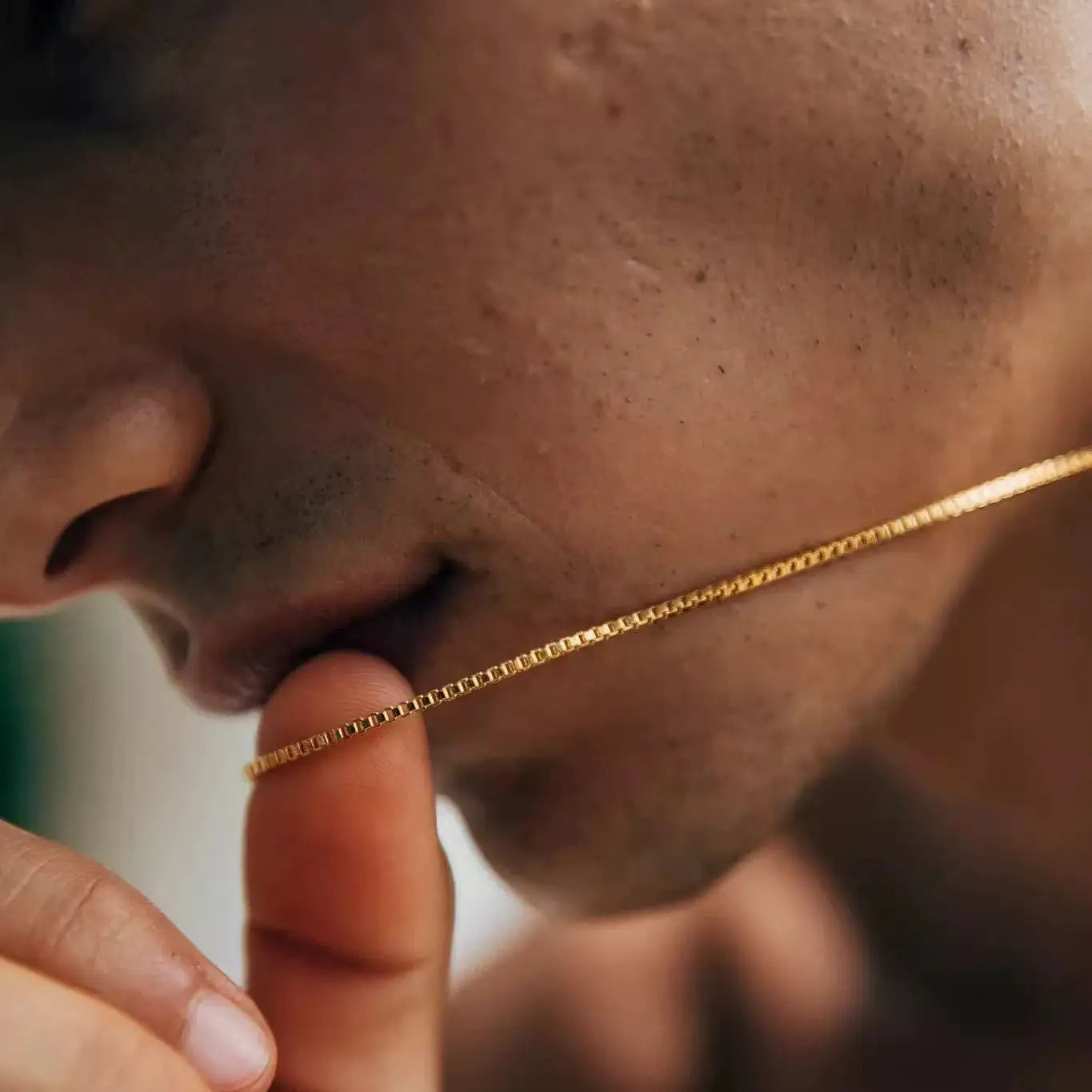 Halsband dam – tunt box chain halsband cc-inspirerade