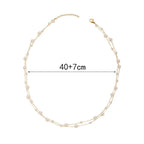 Pärlchoker i rostfritt stål – elegant halsband för dam