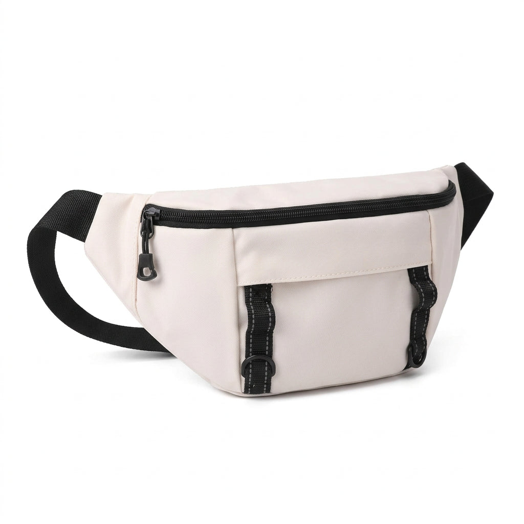 Heroic Knight midjeväska herr – vit sportig slingbag med flera fack