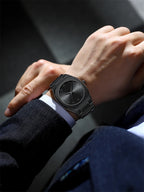 Herrklocka i rostfritt stål – quartz‑urverk