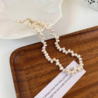 Pärlhalsband dam – sötvattenspärlor choker i elegant design