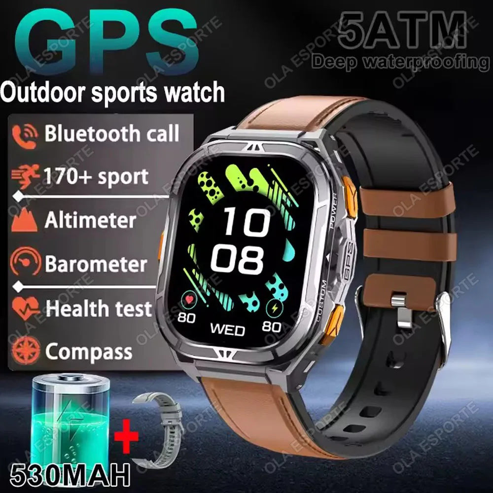 X5 GPS Smartwatch – AMOLED 1.96” & 5ATM Militärklassad