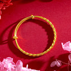 Guldarmband Dam 18K Twist
