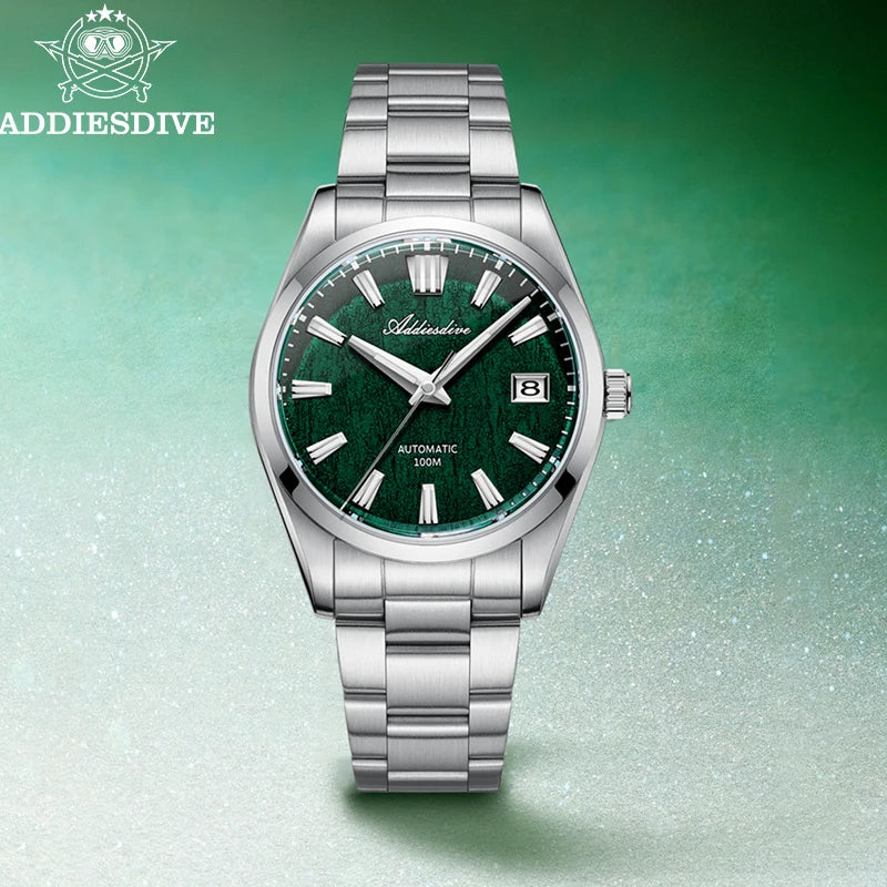 ADDIESDIVE Dress Watch 39mm – Automatisk lyxklocka med safirglas