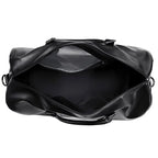 Retro weekendbag i PU-läder med stor kapacitet