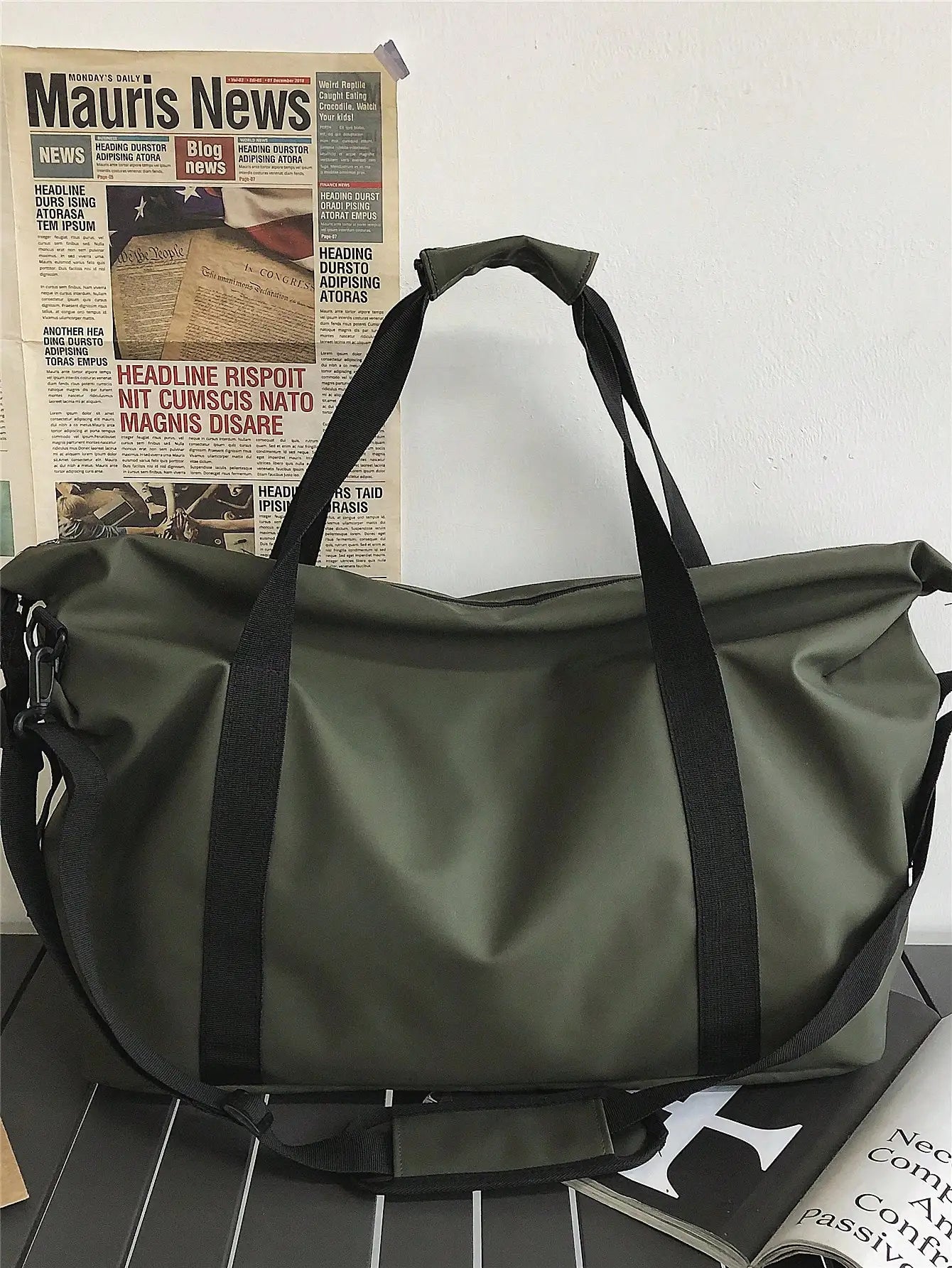 Resväska i nylon med stor kapacitet