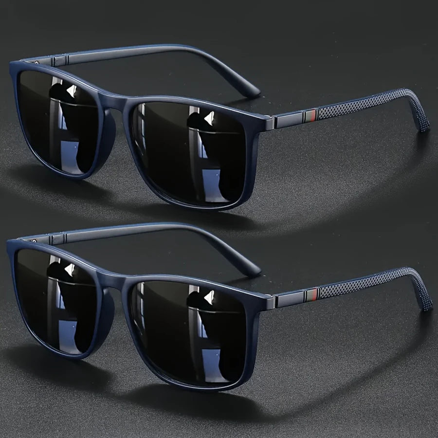 2/3-pack Fyrkantiga Solglasögon – Vintage Unisex UV400
