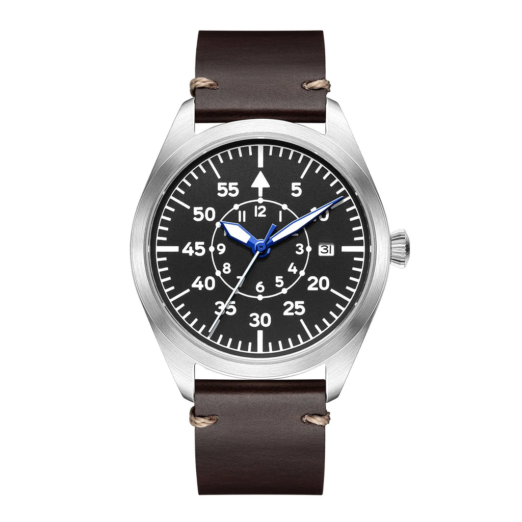 Automatisk Flieger pilotklocka herr – Miyota 8215 med safirglas