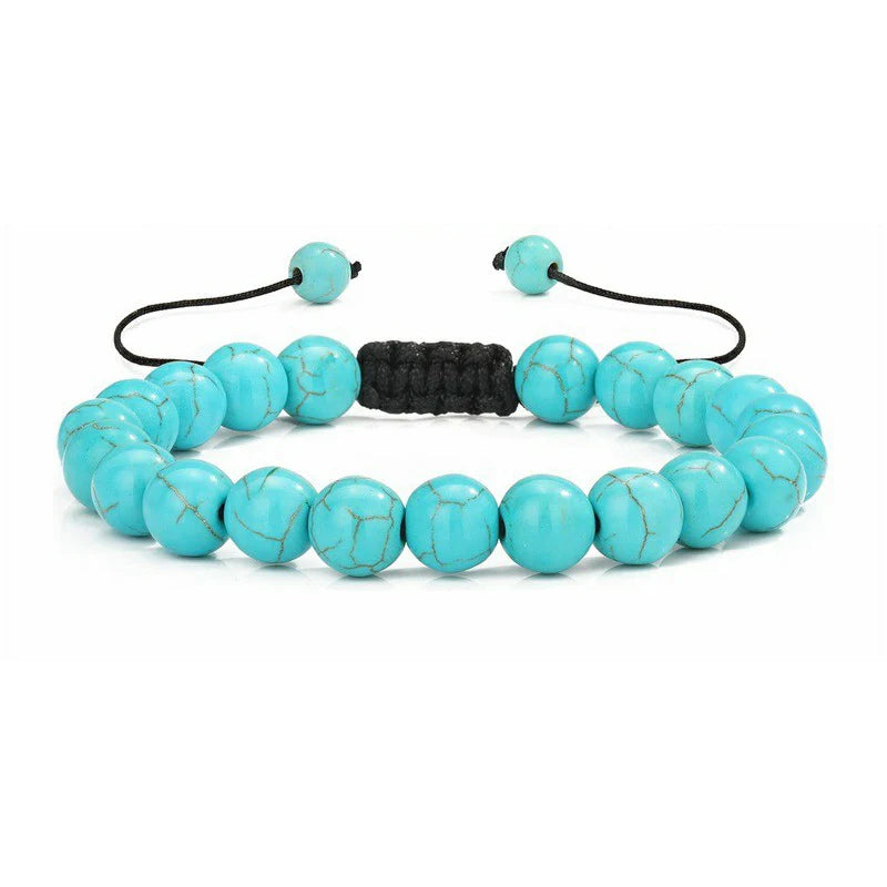 Pärlarmband Herr – Tigeröga & Lava Sten 8 mm