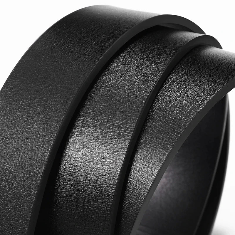 Herrbälte i läder med automatiskt spänne – elegant och stilrent 3,8 cm
