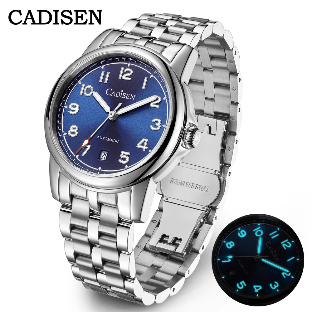 CADISEN automatisk herrklocka C8235 – Miyota 8215 & safirglas 39 mm