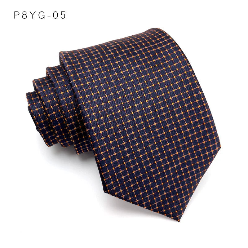 Slips herr 8 cm – prickig & rutig business