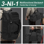 Militär duffelbag / weekendbag 80L – 3-i-1 multifunktion