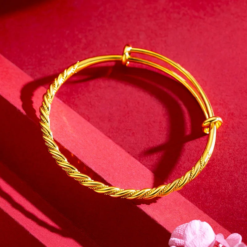 Guldarmband Dam 18K Twist