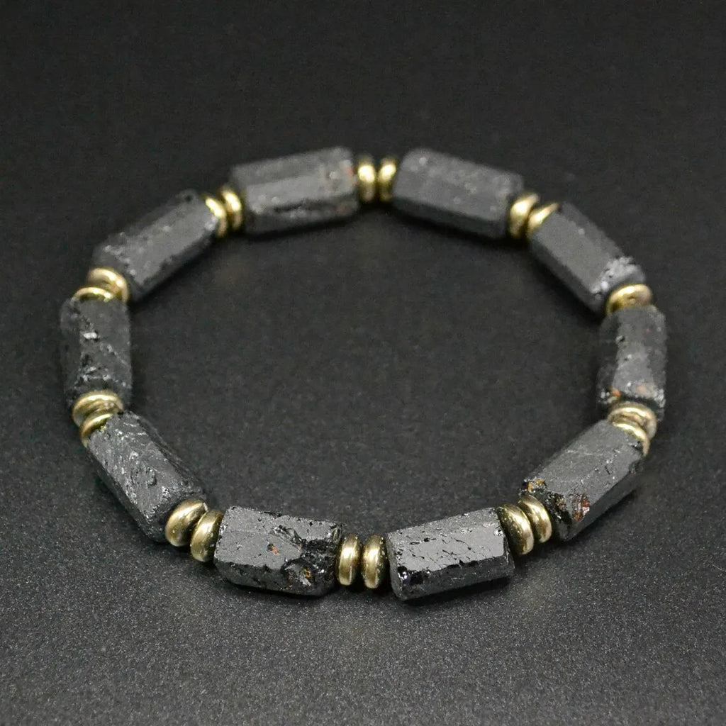 Svart turmalin armband – Naturligt stenarmband