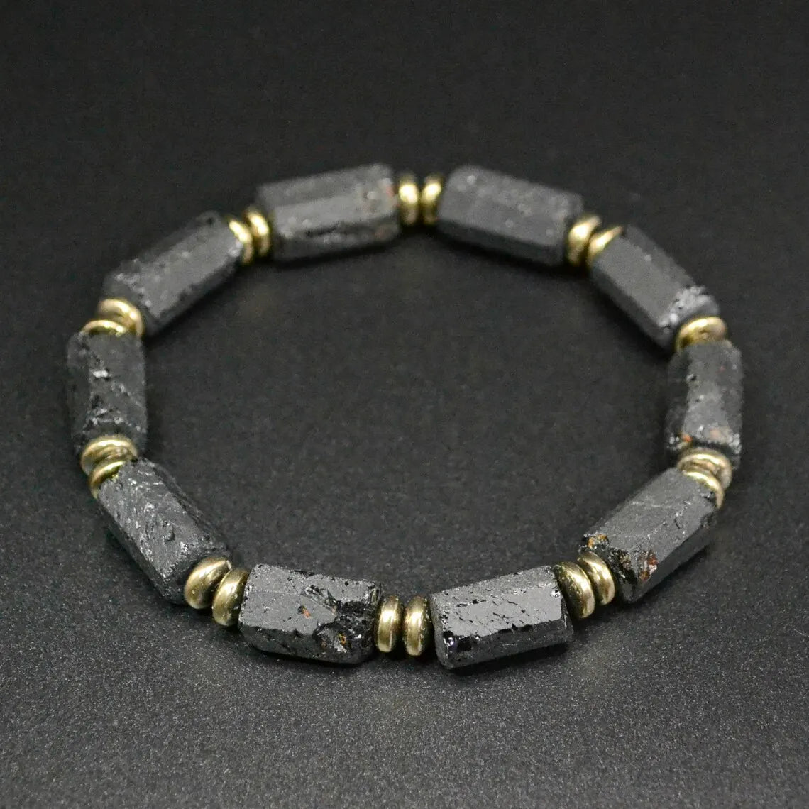 Svart turmalin armband – Naturligt stenarmband