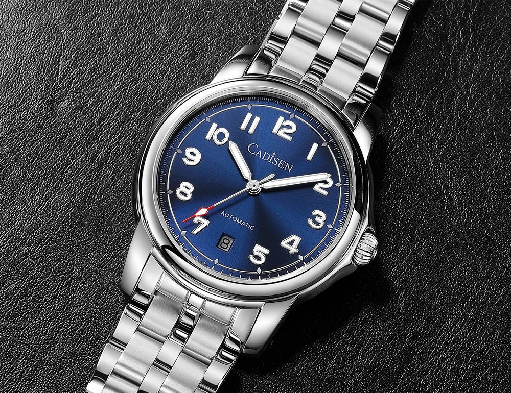 CADISEN automatisk herrklocka C8235 – Miyota 8215 & safirglas 39 mm