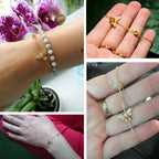 Biarmband Dam Citrin 14K Guld