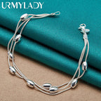 Sterling silver armband dam – elegant kedjearmband i klassisk design
