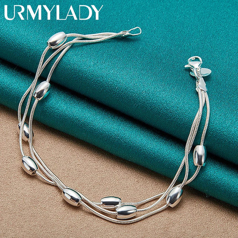 Sterling silver armband dam – elegant kedjearmband i klassisk design