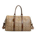 Vintage weekendbag med monogrammönster