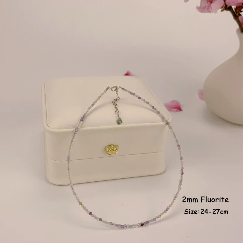 Fotlänk i 925 sterling silver med turmalin 24–27 cm