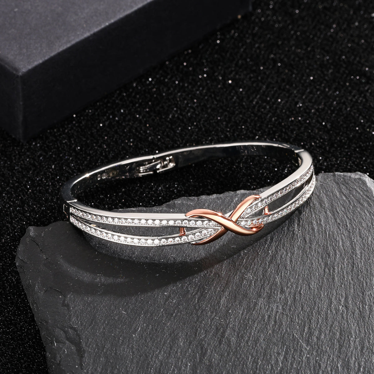 ArtPage stelt armband dam – silverpläterat med roséguldfärgade detaljer