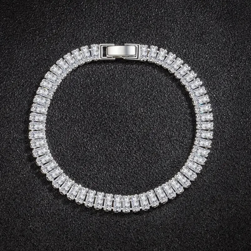 925 Sterling silver armband med kristaller