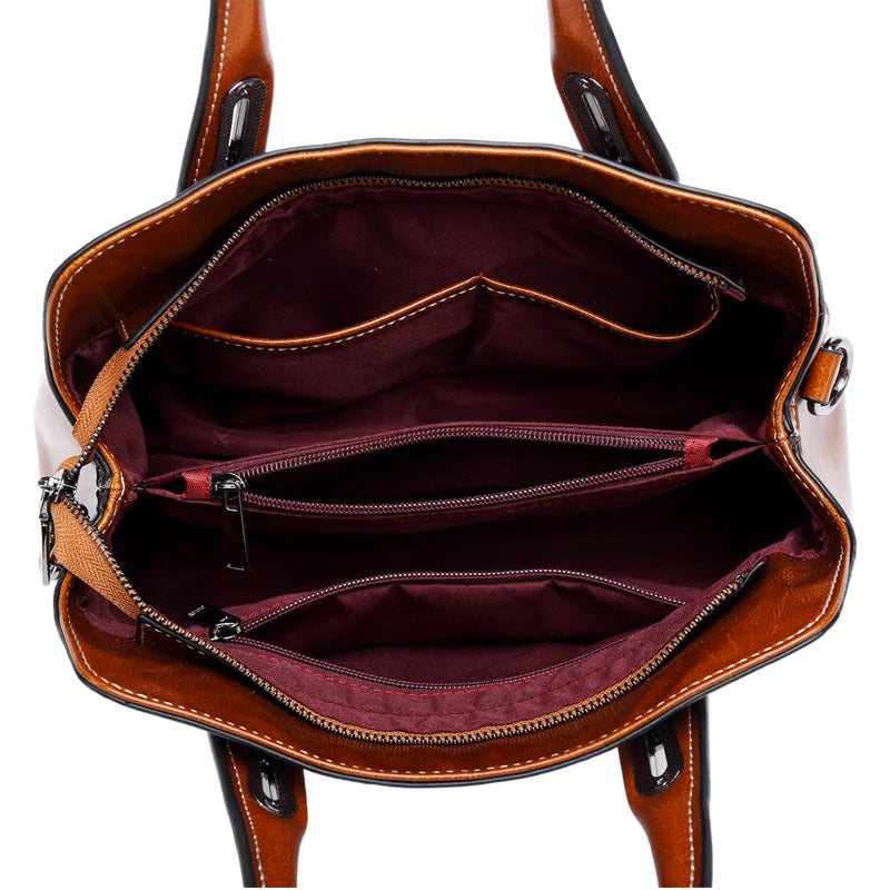 Handväska i äkta läder – elegant axelväska & crossbody