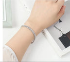 925 Sterling silver armband med kristaller