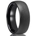 Svart herrring i tungsten 8 mm – borstad & polerad