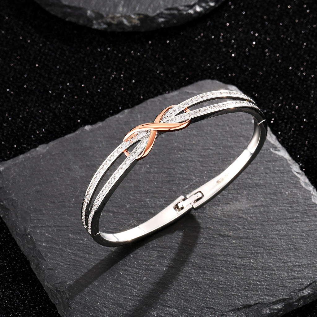 ArtPage stelt armband dam – silverpläterat med roséguldfärgade detaljer